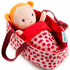 Lilliputiens: fabric baby doll in carrier Agathe