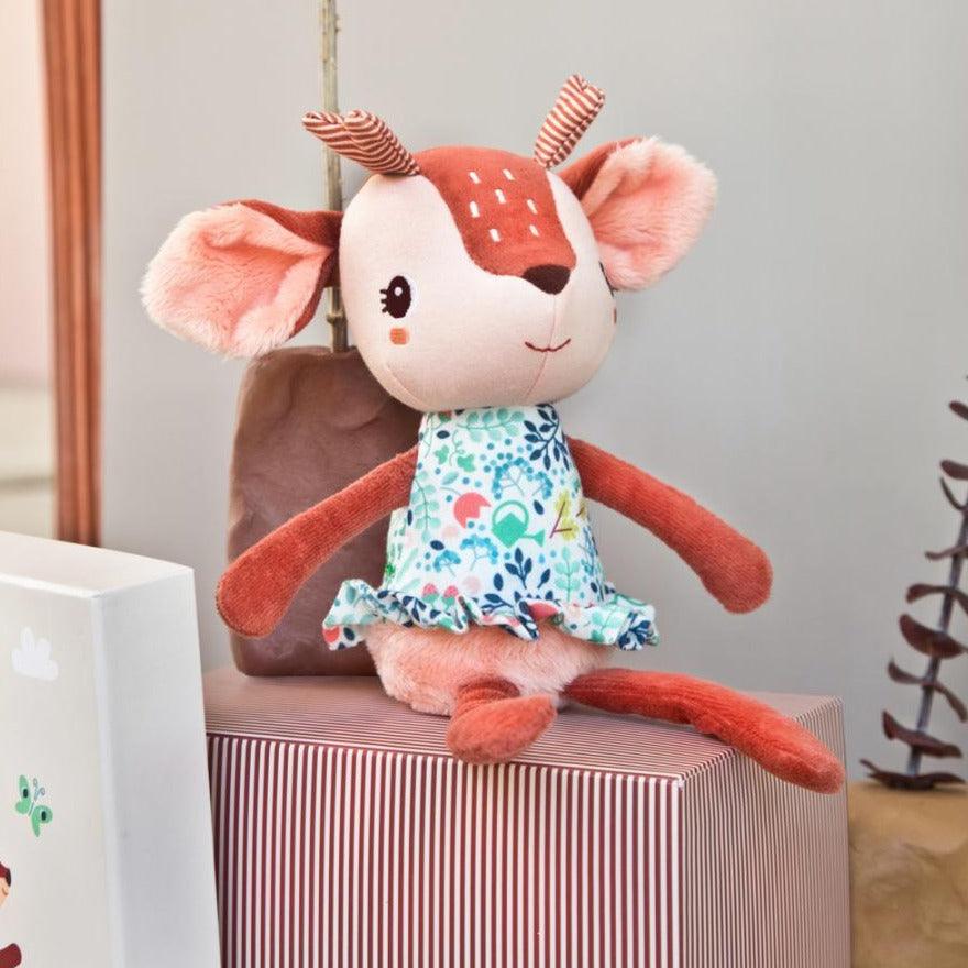 Lilliputiens: cuddly toy in a decorative box roe deer Stella