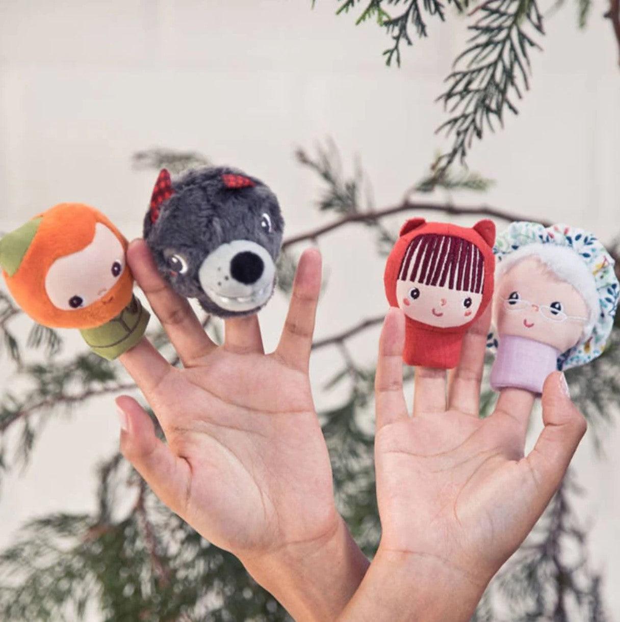 Lilliputiens: set of mini finger puppets Red Riding Hood