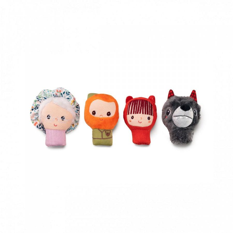 Lilliputiens: комплект мини кукли за пръсти Червената шапчица