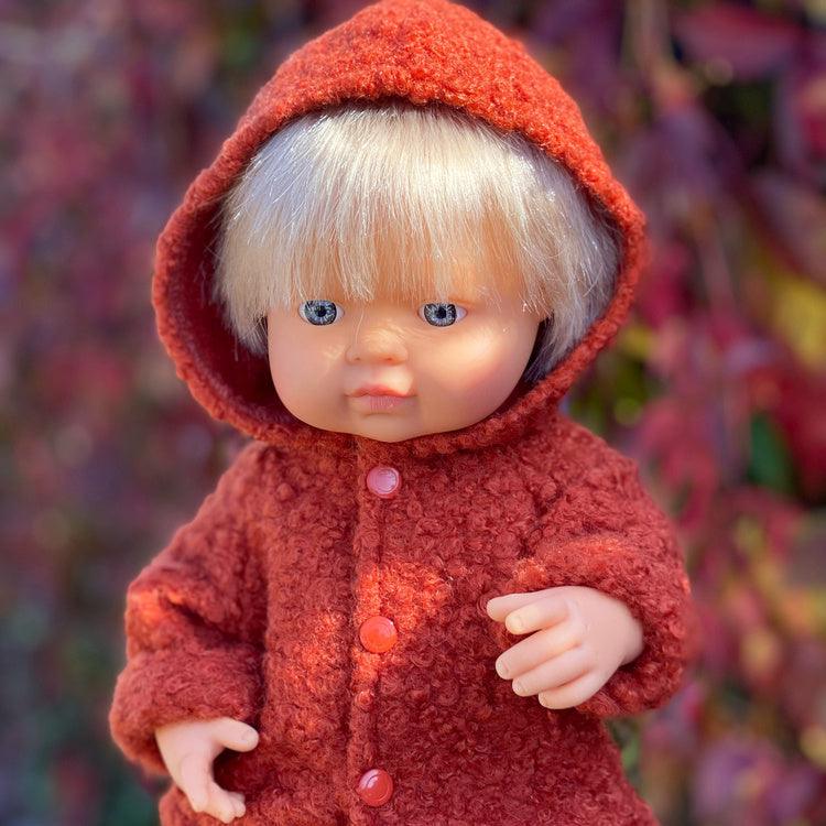 Lillitoy: jaqueta de lã para minilândia 38 cm de boneca