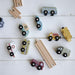 Little Dutch: 9 wooden Vehicles Set