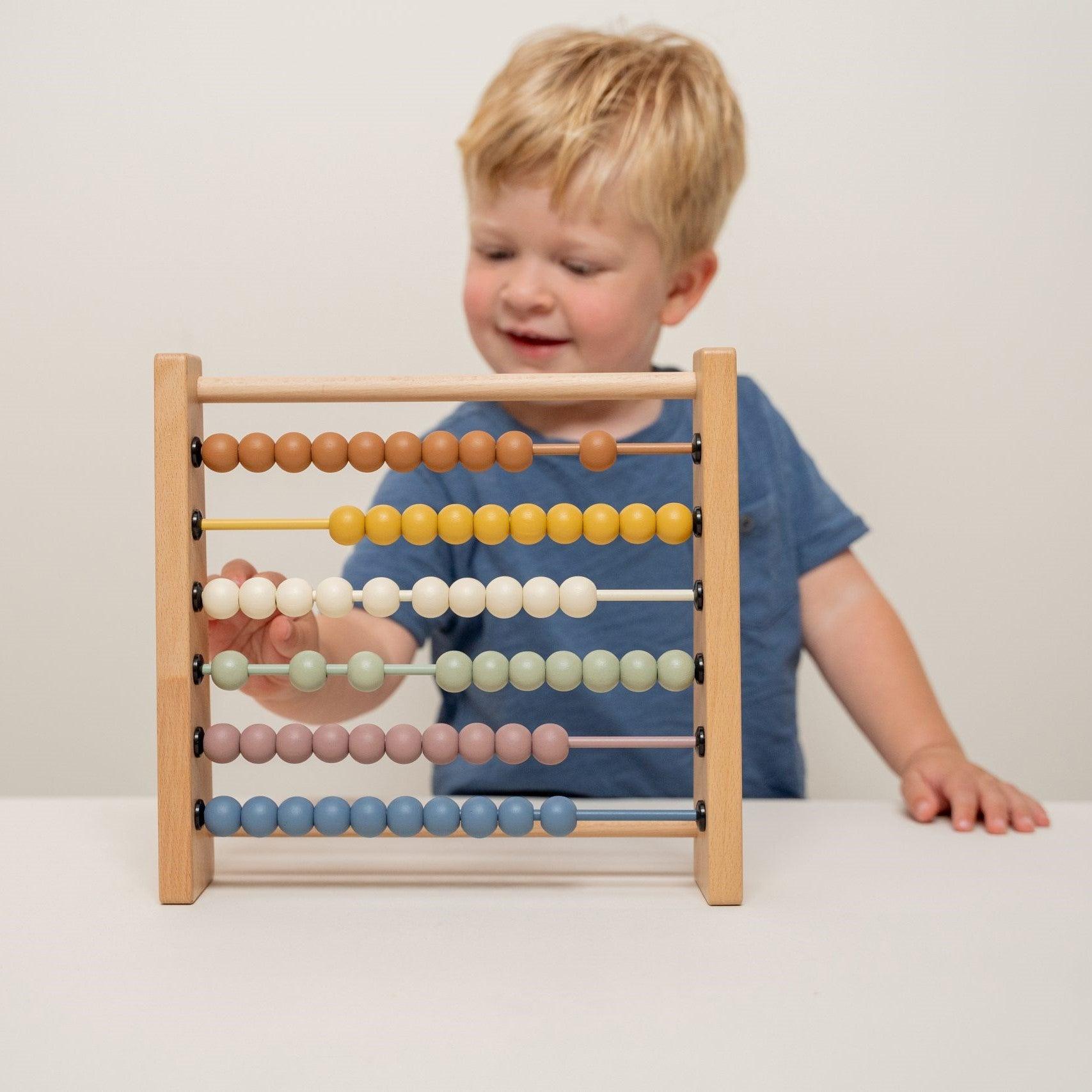 Malý Holanďan: Vintage drevený abacus