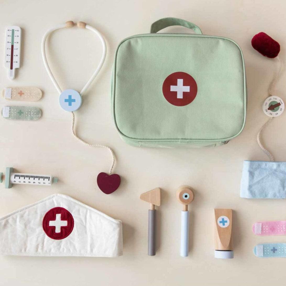 Malý Holanďan: taška s malým lekárom