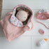 Mala nizozemska: lutka iz Fabric Baby rosa