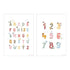 Little holandés: póster de alfabeto y números de doble cara A3