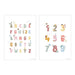 Little Holländer: doppelseitiges Alphabet & Zahlen Gans A3-Poster