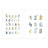 Malý Holanďan: obojstranná abeceda a čísla husa A3 plagát