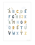 Little Holanď: Oboustranná abeceda a čísla Goose A3 plakát