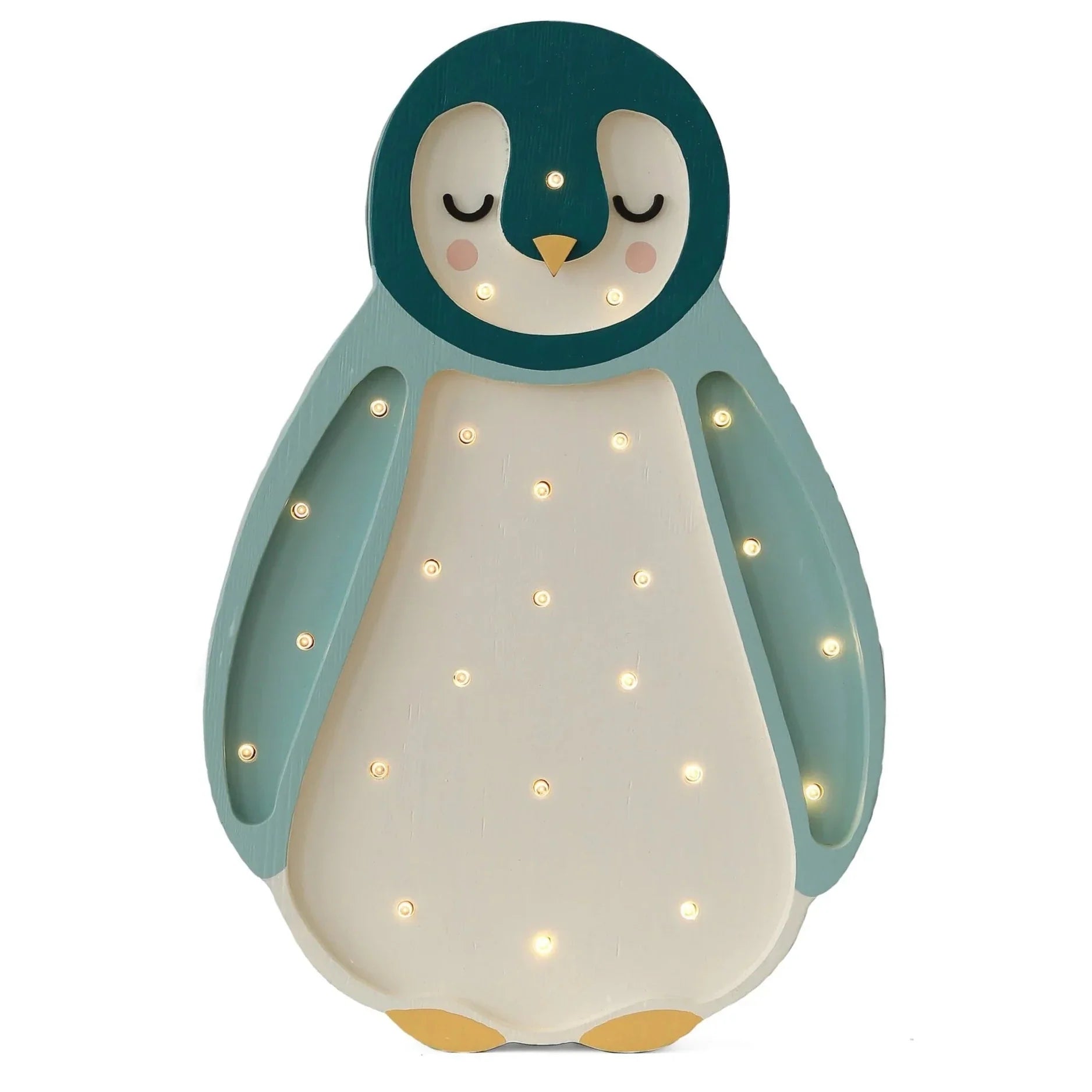 Kis fények: Pingvin kékeszöld lámpa