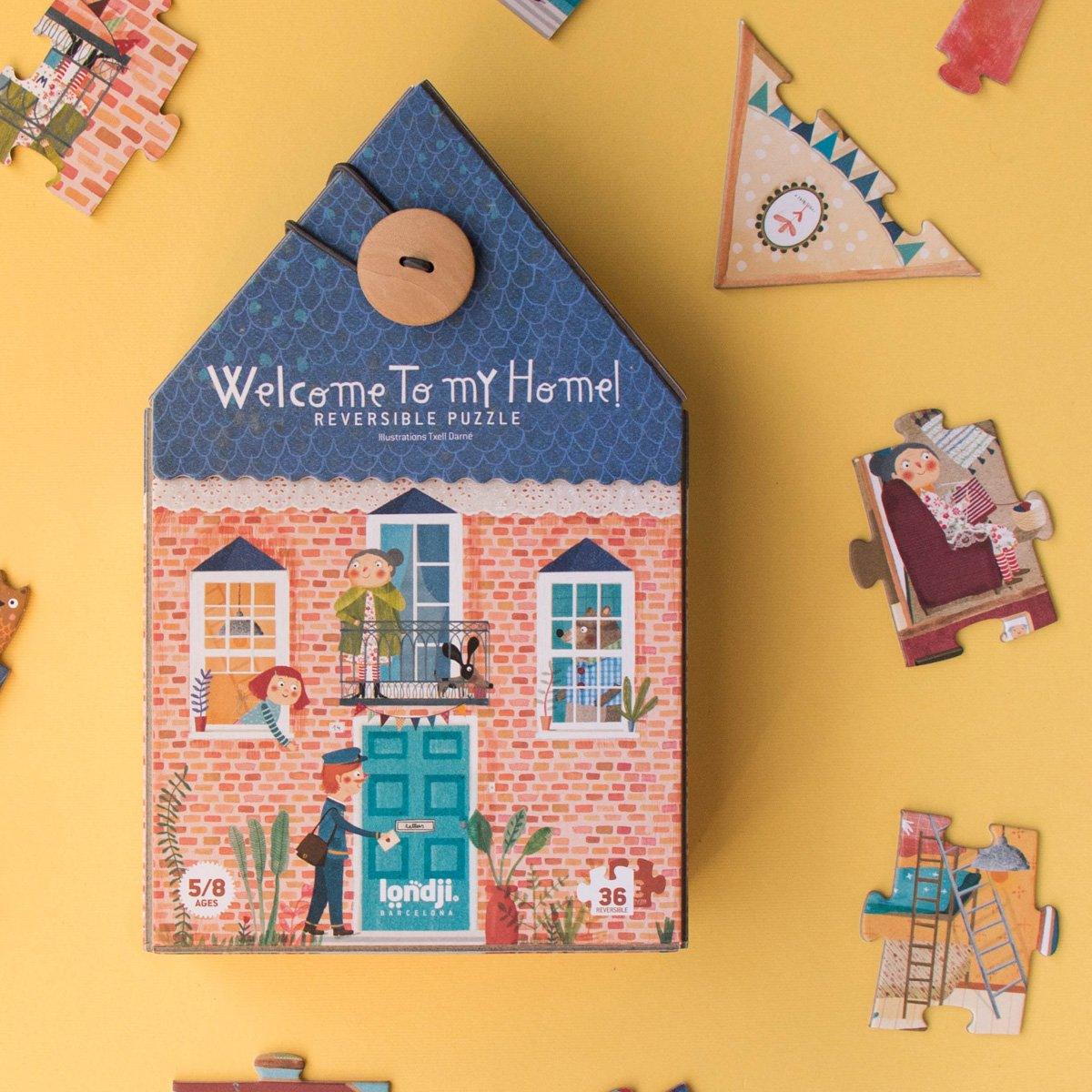 Londji: double-sided house puzzle Welcome To My Home