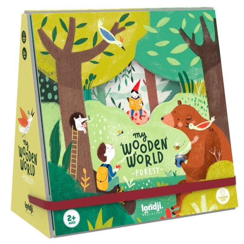 Londji: Mein hölzerne Weltwald -Puzzle