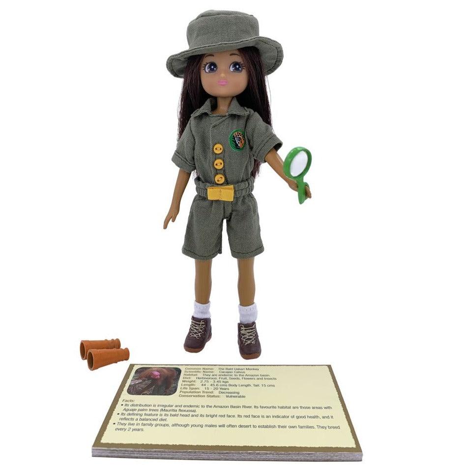 Lottie: boneca do guarda da floresta tropical