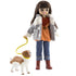 LOTTIE: Marchez dans la marionnette dans le parc avec un chien