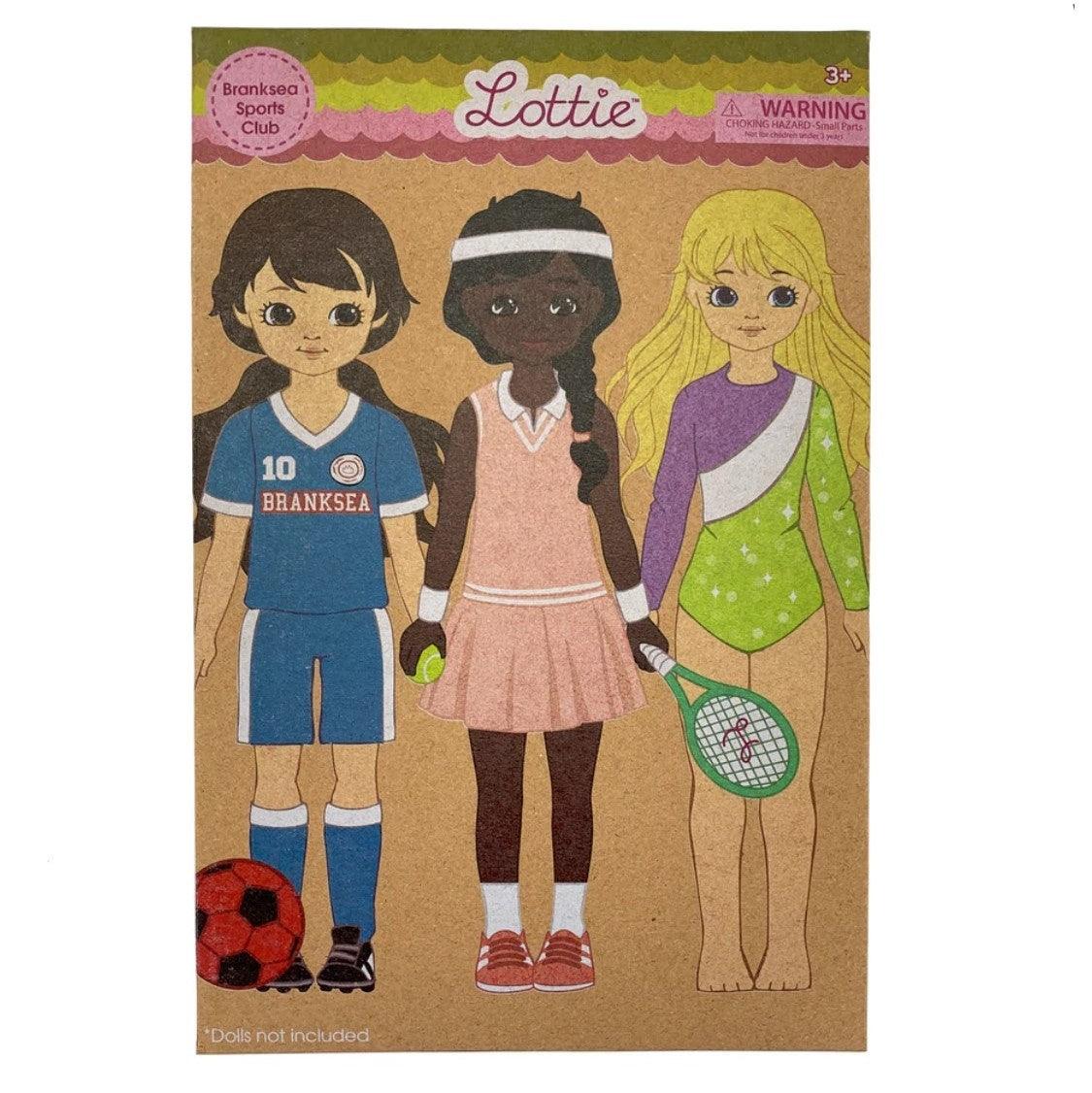 Lottie: Conjunto de 3 roupas esportivas para bonecas