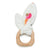 Loulou Lollipop: wooden and muslin Bunny Ear teether