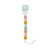 Loulou Lollipop: pacifier pendant with silicone clip Gem