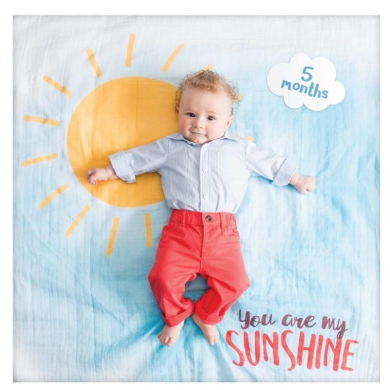 Lulujo: blanket and photo cards You are My Sunshine