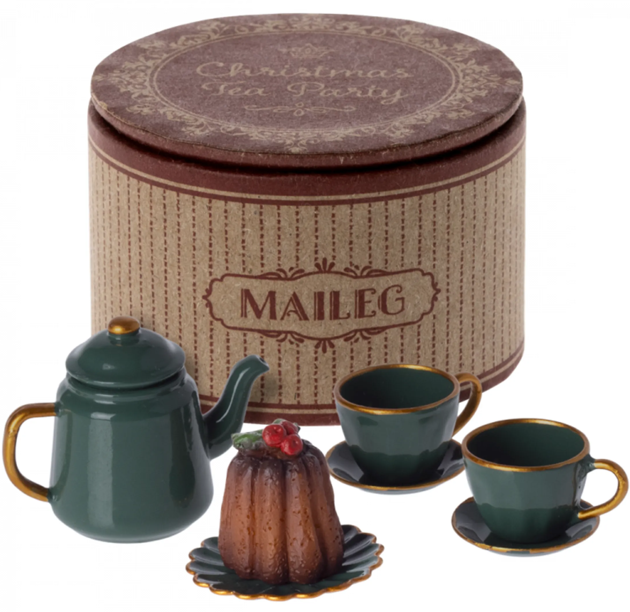 Maileg: Christmas Tea Party tea service