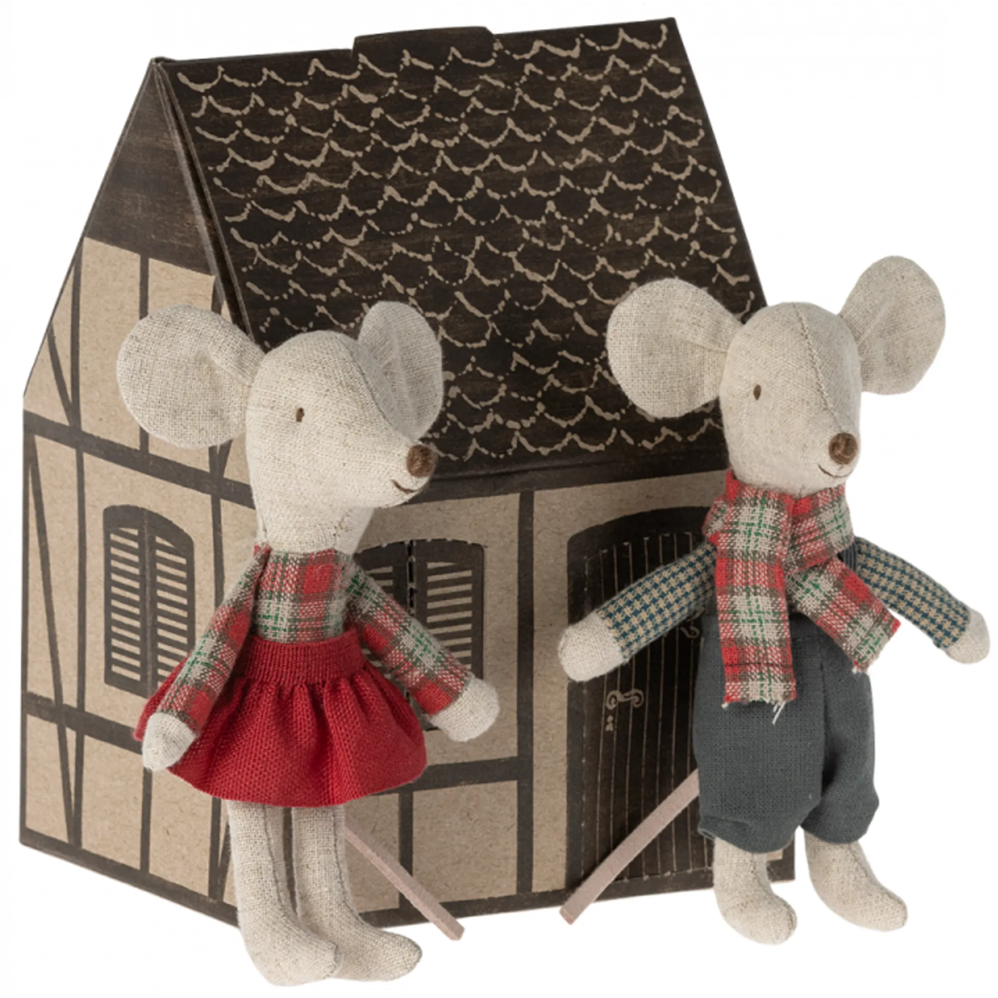 Maileg: gemelli di topi invernali in stile invernale