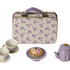 Maileg: Purple Madelaine metal mouse coffee service case