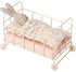 Maileg: metal crib on wheels Baby Cot Micro