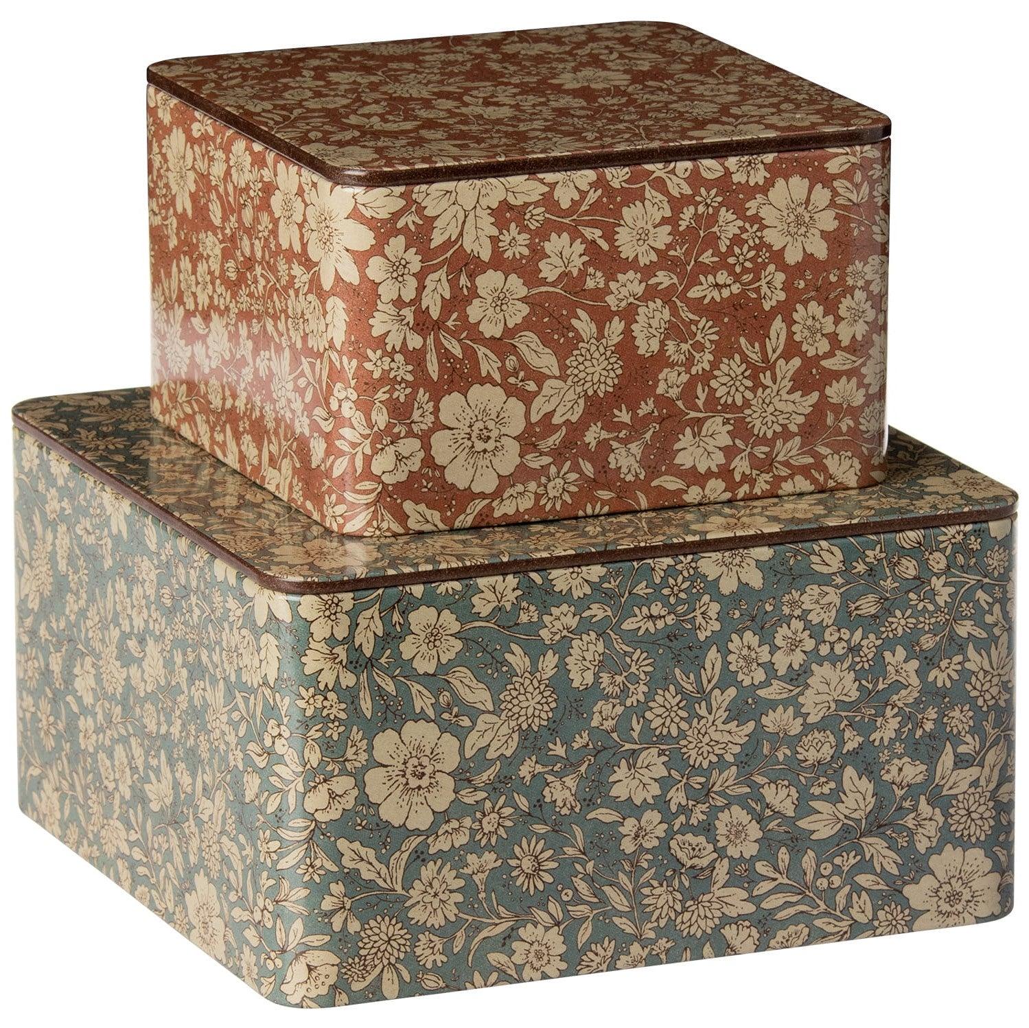 Maileg: Blossom Metal Boxes 2 pezzi.