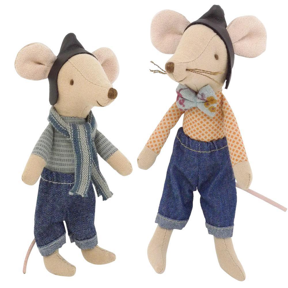Maileg: Motorcycle Racer Big Brother mouse 13 cm