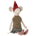 Maileg: Christmas costume mouse Christmas Medium Girl 33 cm