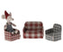 Maileg: Couch large checkered mouse sofa
