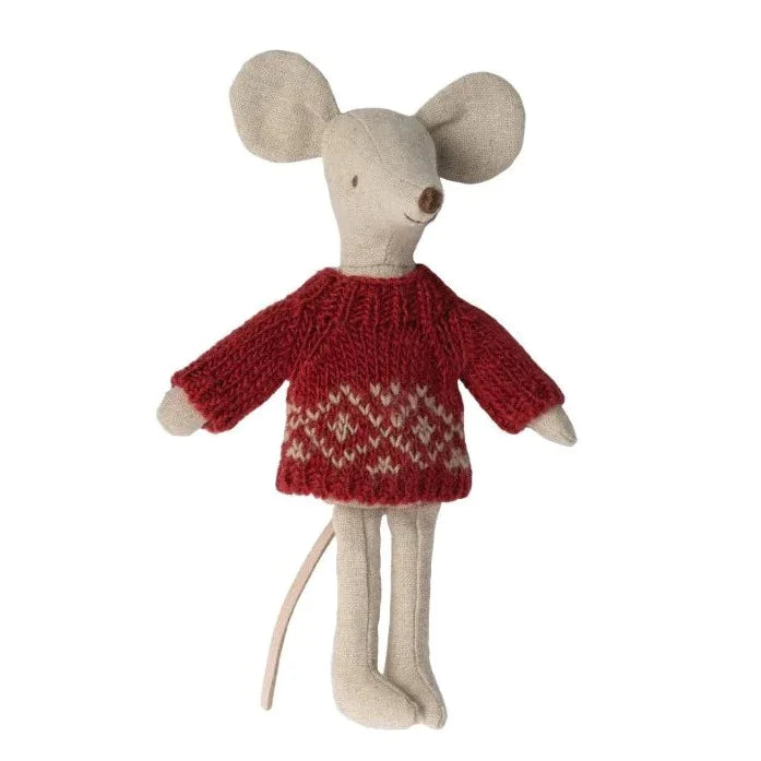 Maileg: Vêtements de pull d'hiver de la souris maman