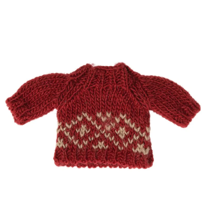 Maileg: ropa de suéter de invierno de Mum Mouse