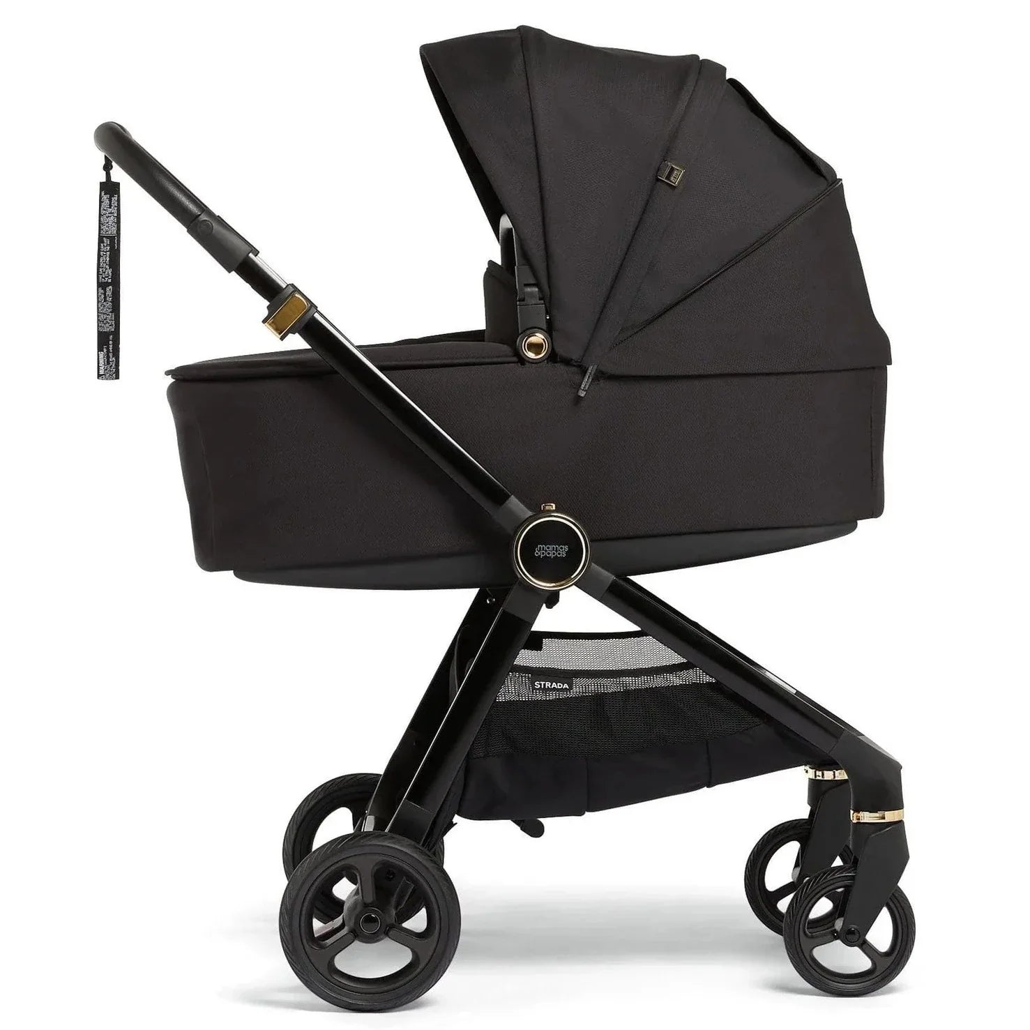 „Mamas & Papas“: „2-in-1“ „Strada“ juodo deimanto daugiafunkcinis vežimėlis