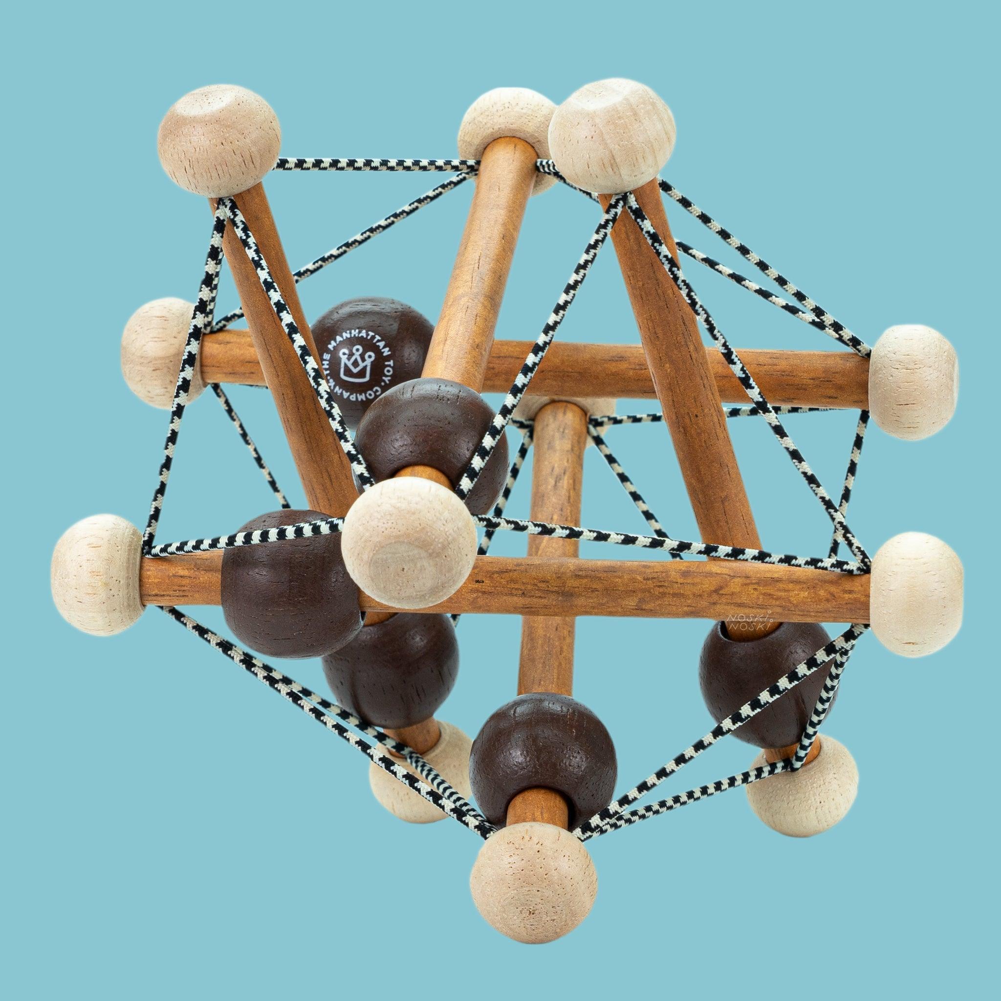 Manhattan Toy: Artful Skwish wooden baby toy - Kidealo