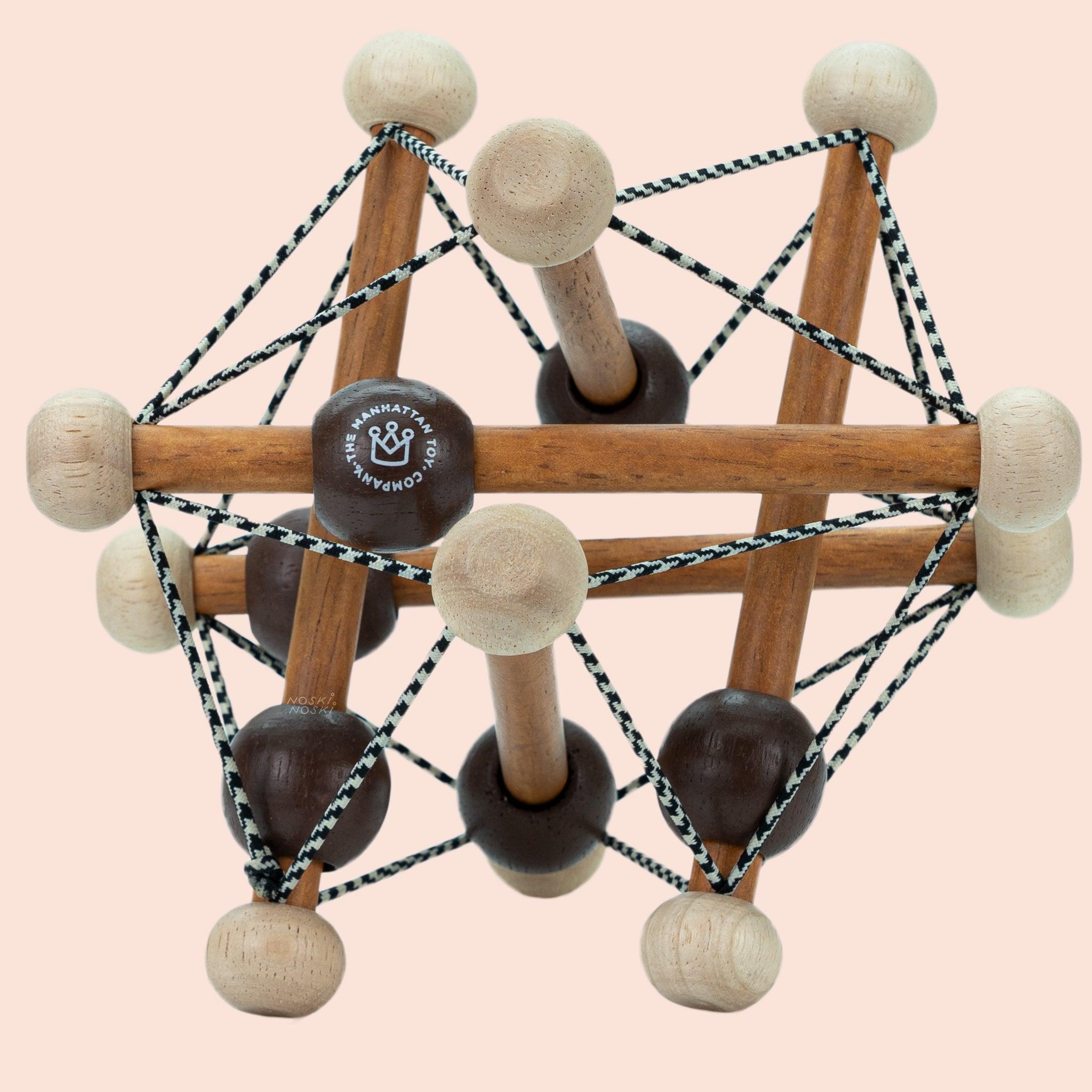 Manhattan Toy: Artful Skwish wooden baby toy - Kidealo