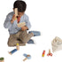 Manheteno žaislas: medinis kirpyklos salono stilius ir jaunikis