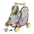 Manhattanska igračka: drvena divljina sova push-cart