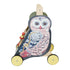 Играчка Manhattan: Дървена количка за бутане Wildwoods Owl