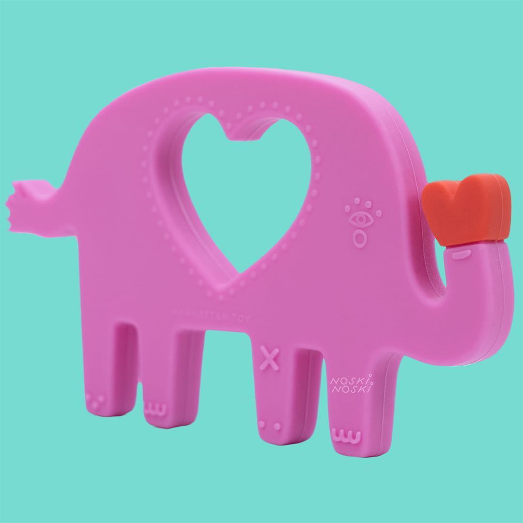 Manhattan Toy: Silicone Elephant Teether - Kidealo