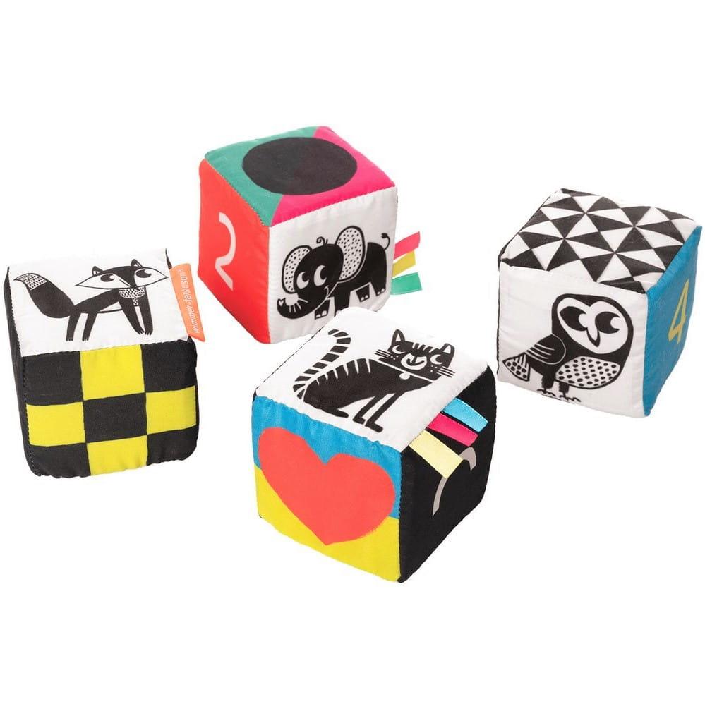 Manhetenas rotaļlieta: kontrastējoši bloki zīdaiņiem Wimmer-Ferguson Mind Cubes