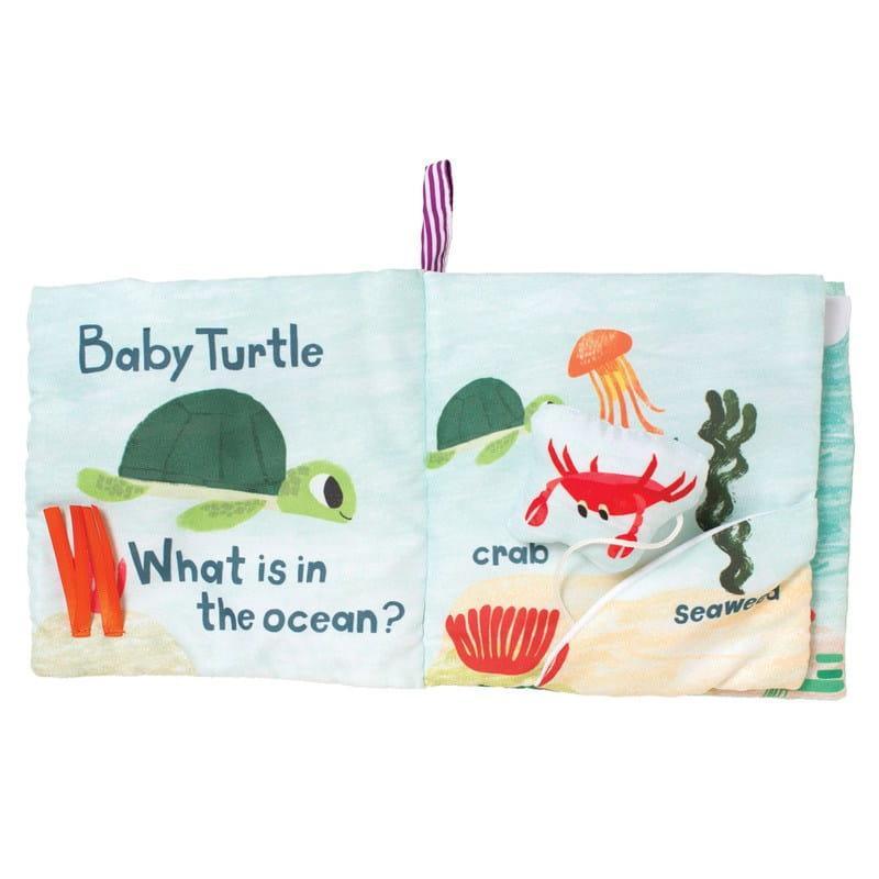 Manhattan Toy: soft activity book Baby Turtle - Kidealo