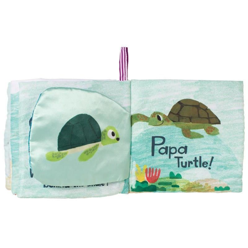 Manhattan Toy: soft activity book Baby Turtle - Kidealo