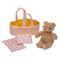 Manhattan Toy: Moppettes Bea Bear cuddly bear in carrier