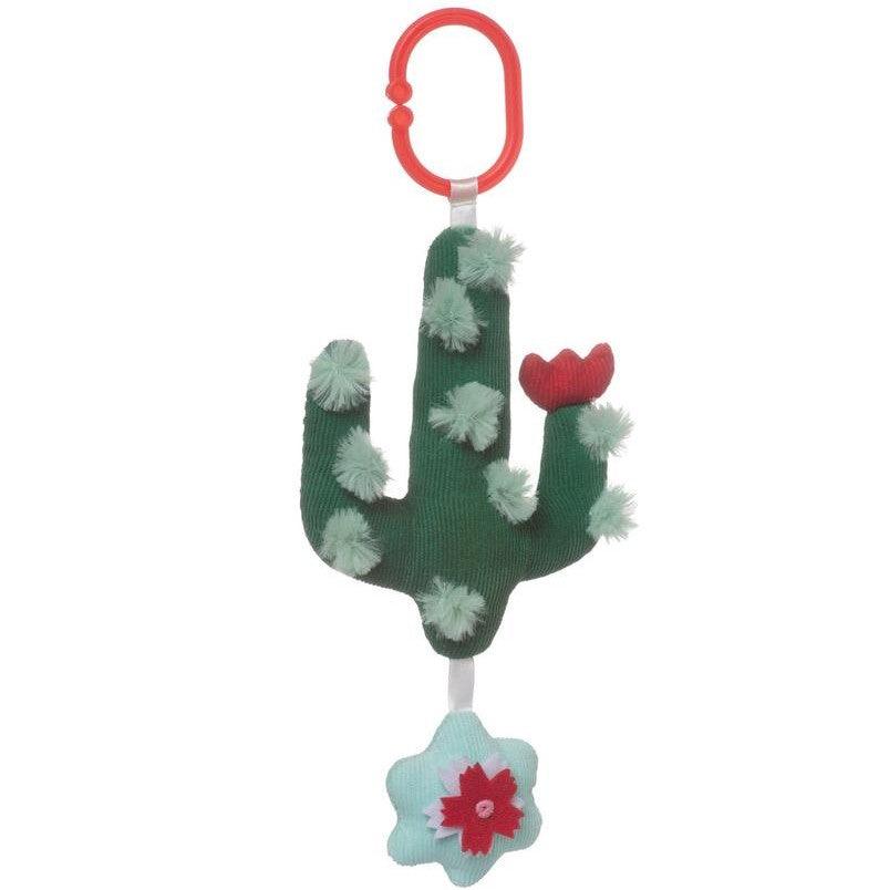 Manhattan Toy: Garden Rock & Rattle cactus rattle pendant