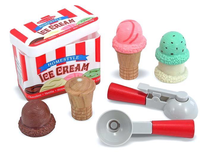 Melissa & Doug: magnetic wood ice cream toy - Kidealo