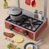 Melissa & Doug: handy stove with accessories Deluxe Wooden Cooktop Set