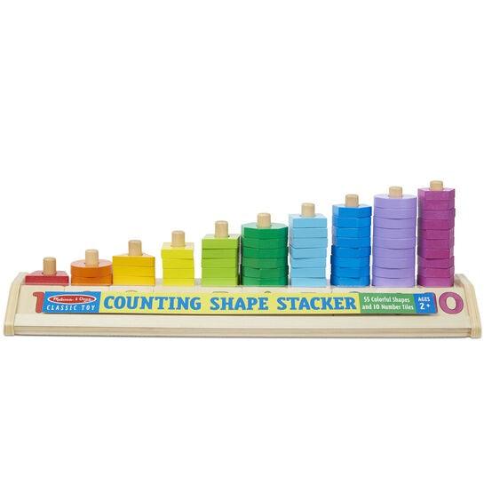 Melissa & Doug: Counting Shape Stacker learning sorter