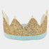 Meri Meri: Gold Glitter Crown s perlami
