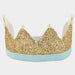 Meri Meri: couronne de paillettes en or avec perles
