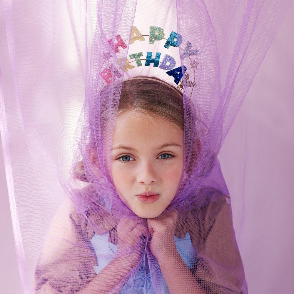 Meri Meri: Glitter Happy Birthday traka za glavu